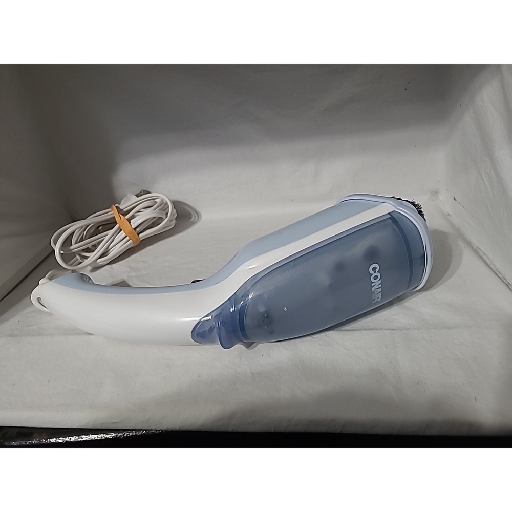 Conair Handheld Garment Steamer GS15 Dual Voltage Travel Steamer White Blue 650W